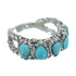 Turquoise Jewelry Genuine Sterling Silver Ring Size 5-3/4 AX89330